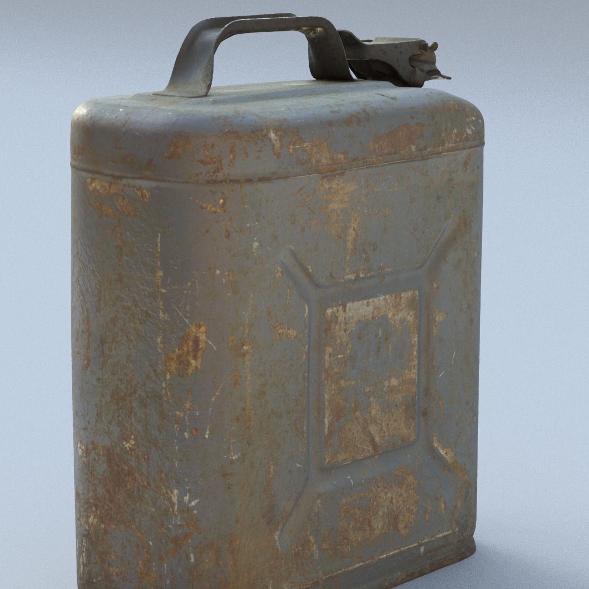 Jerry Can High Poly 3D model_11