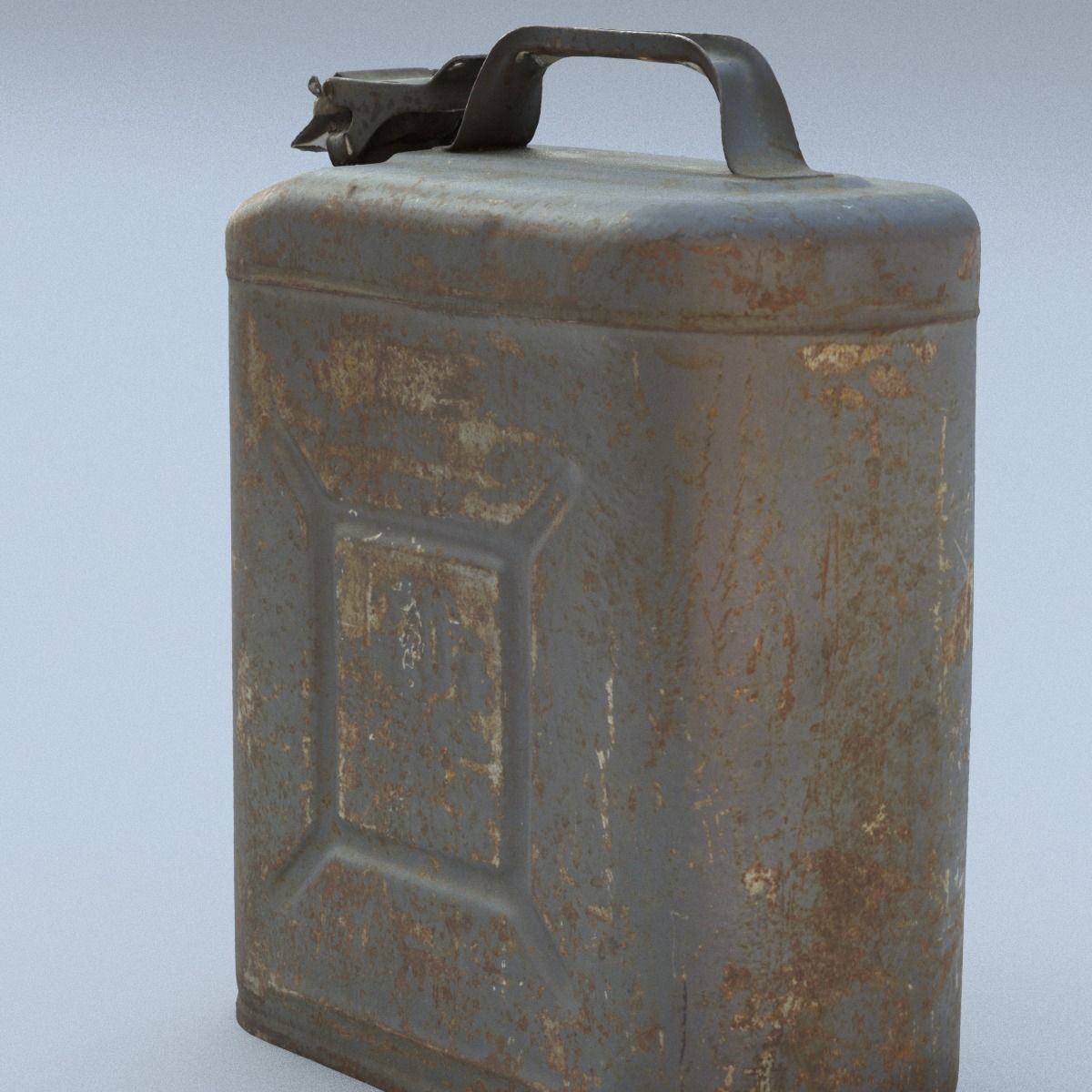 Jerry Can High Poly 3D model_6