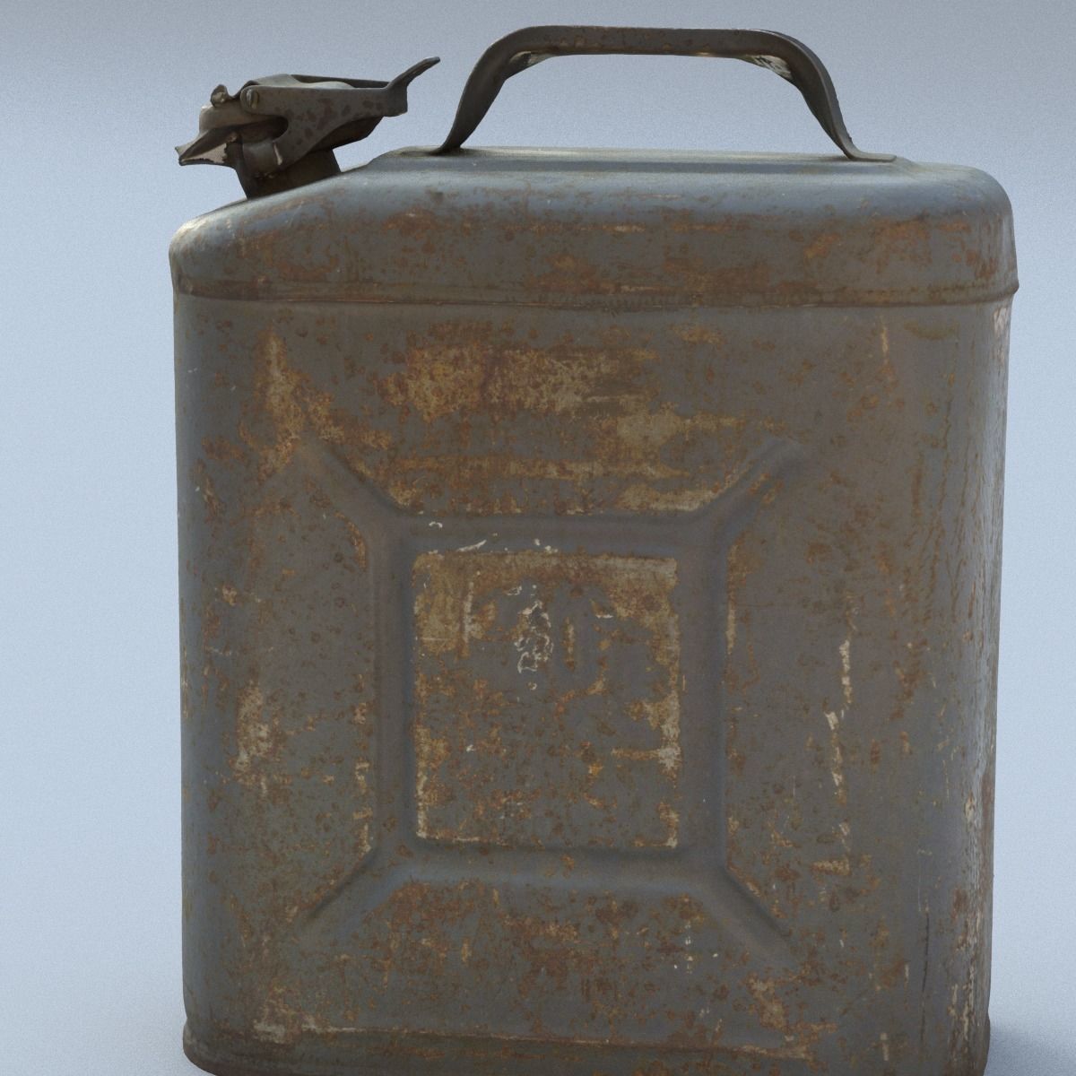 Jerry Can High Poly 3D model_8