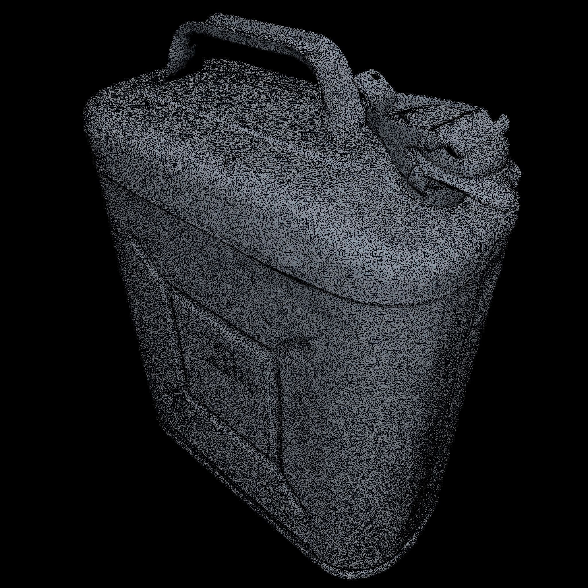 Jerry Can High Poly 3D model_3