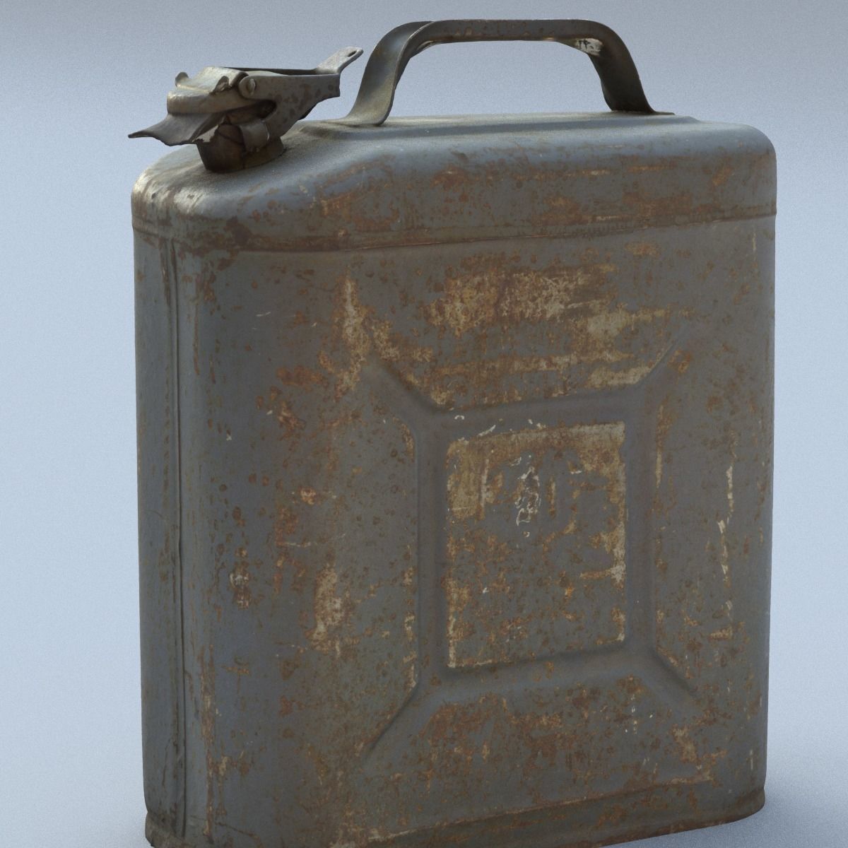 Jerry Can High Poly 3D model_10