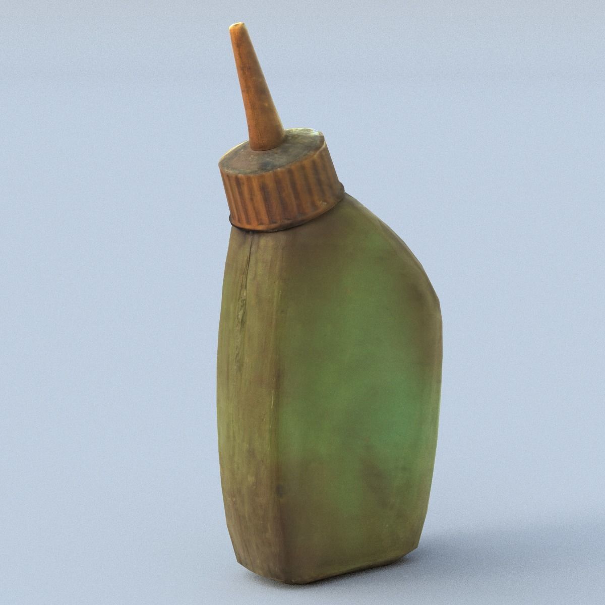 Oiler Low Poly oil bottle Low-poly 3D model_7
