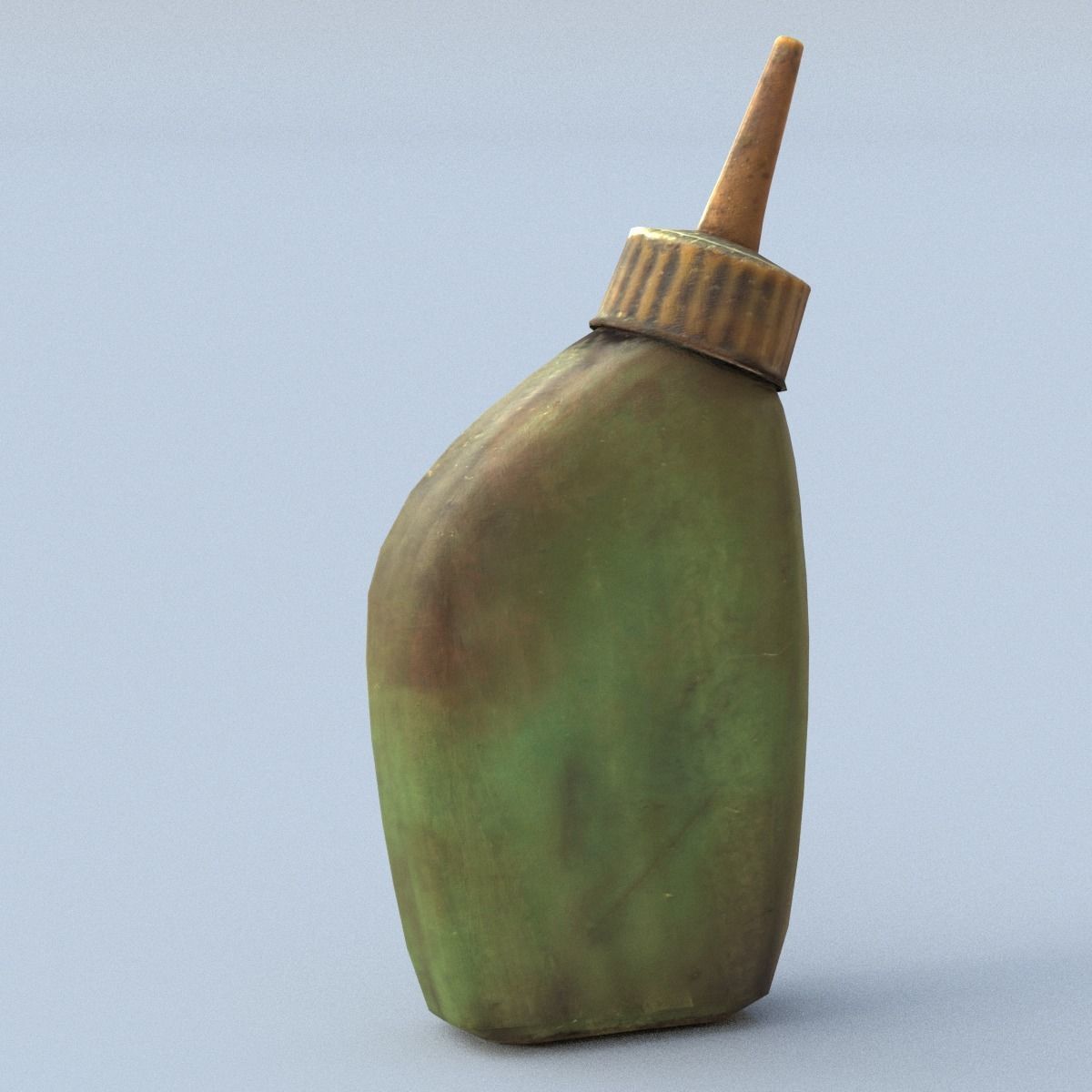 Oiler Low Poly oil bottle Low-poly 3D model_8