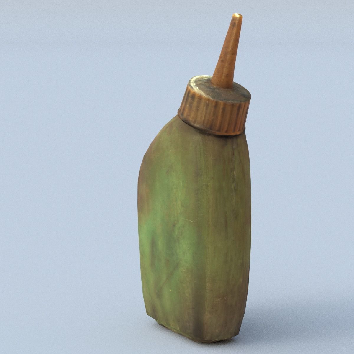 Oiler Low Poly oil bottle Low-poly 3D model_5