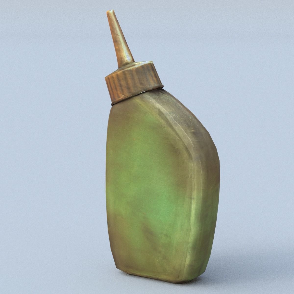 Oiler Low Poly oil bottle Low-poly 3D model_12