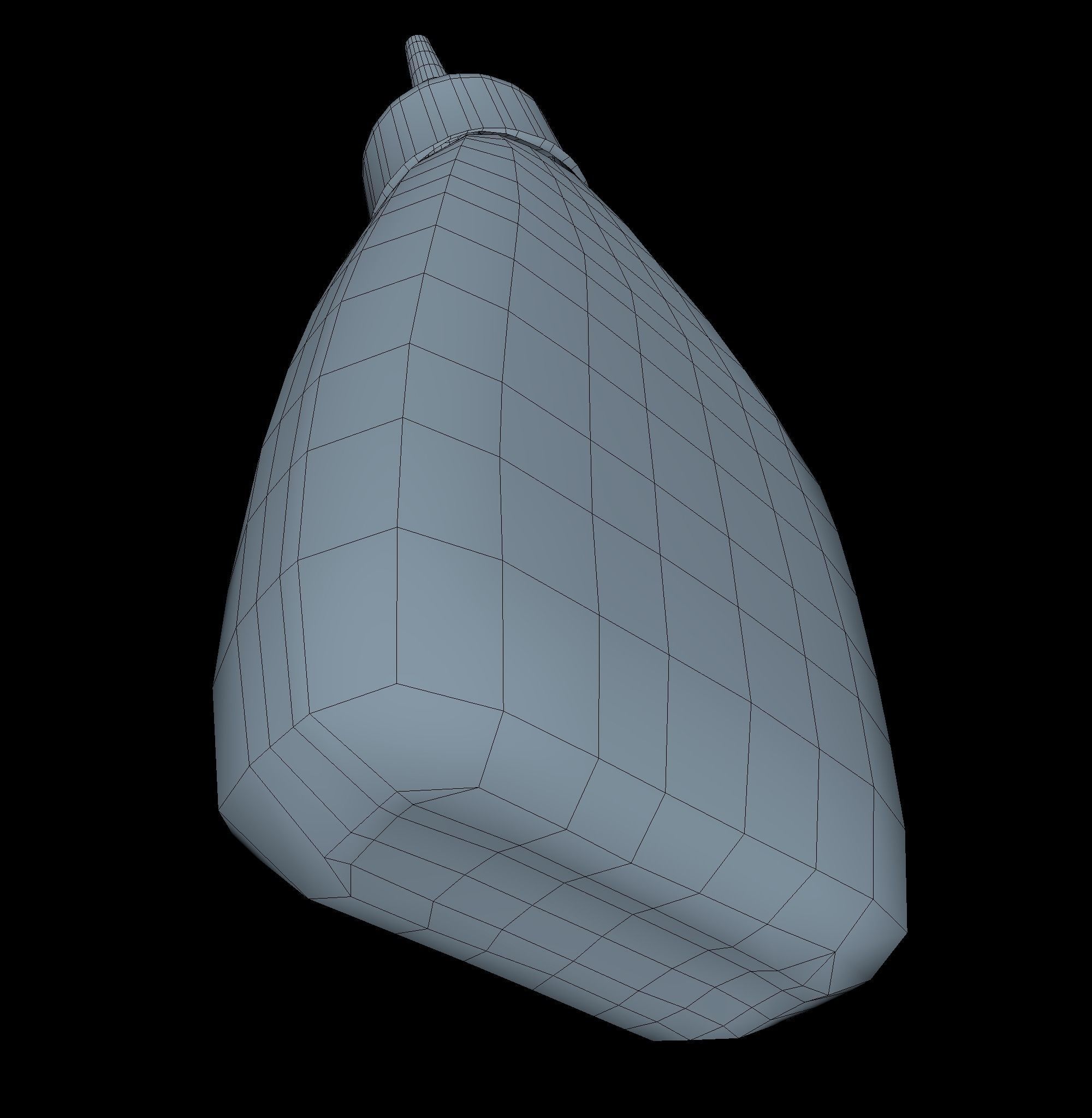 Oiler Low Poly oil bottle Low-poly 3D model_2