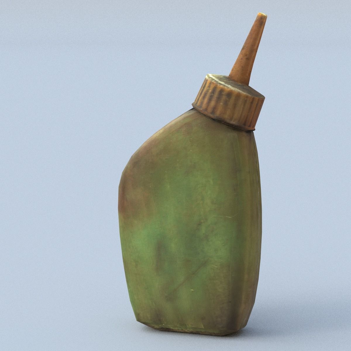 Oiler Low Poly oil bottle Low-poly 3D model_9