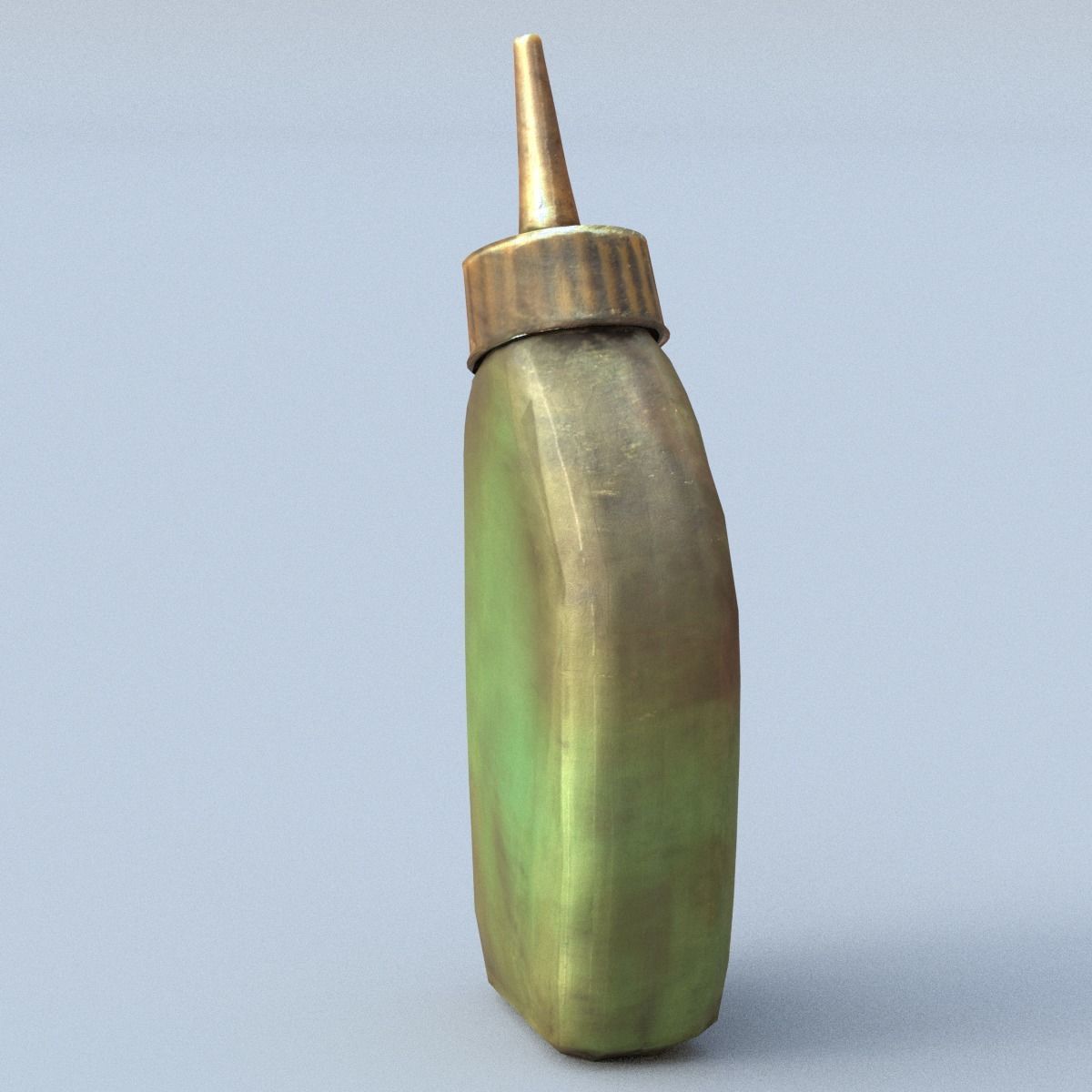 Oiler Low Poly oil bottle Low-poly 3D model_11