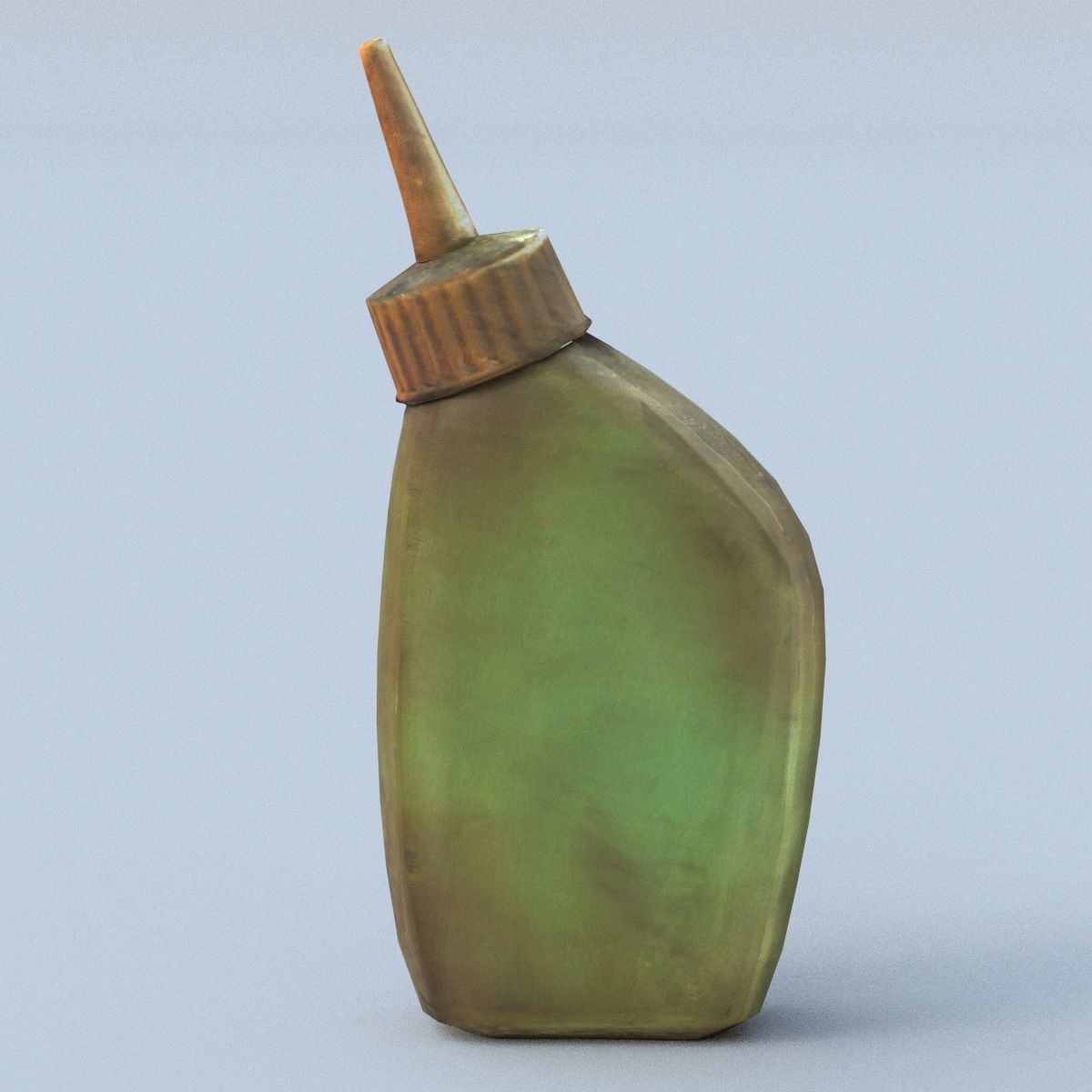 Oiler Low Poly oil bottle Low-poly 3D model_6