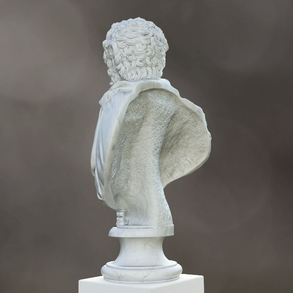 Lucius Verus Emperor Bust 3D model_2