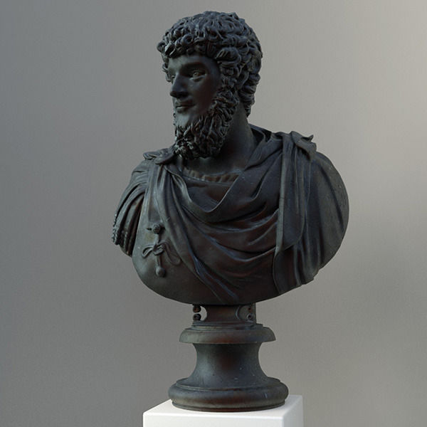 Lucius Verus Emperor Bust 3D model_6