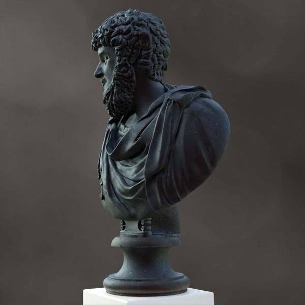 Lucius Verus Emperor Bust 3D model_7