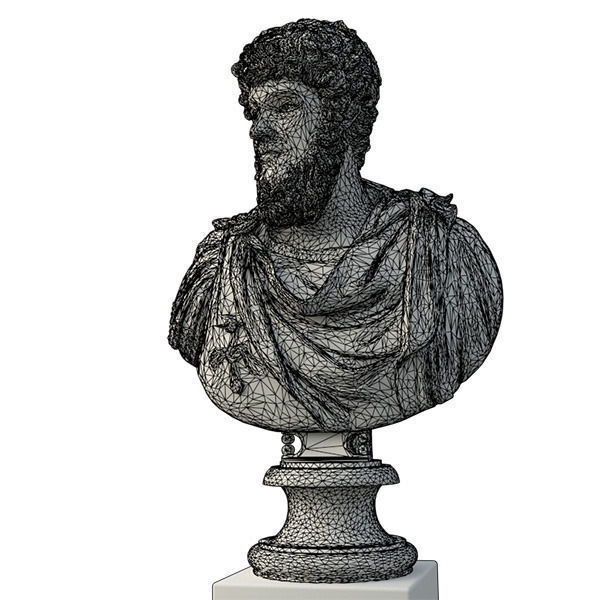 Lucius Verus Emperor Bust 3D model_12