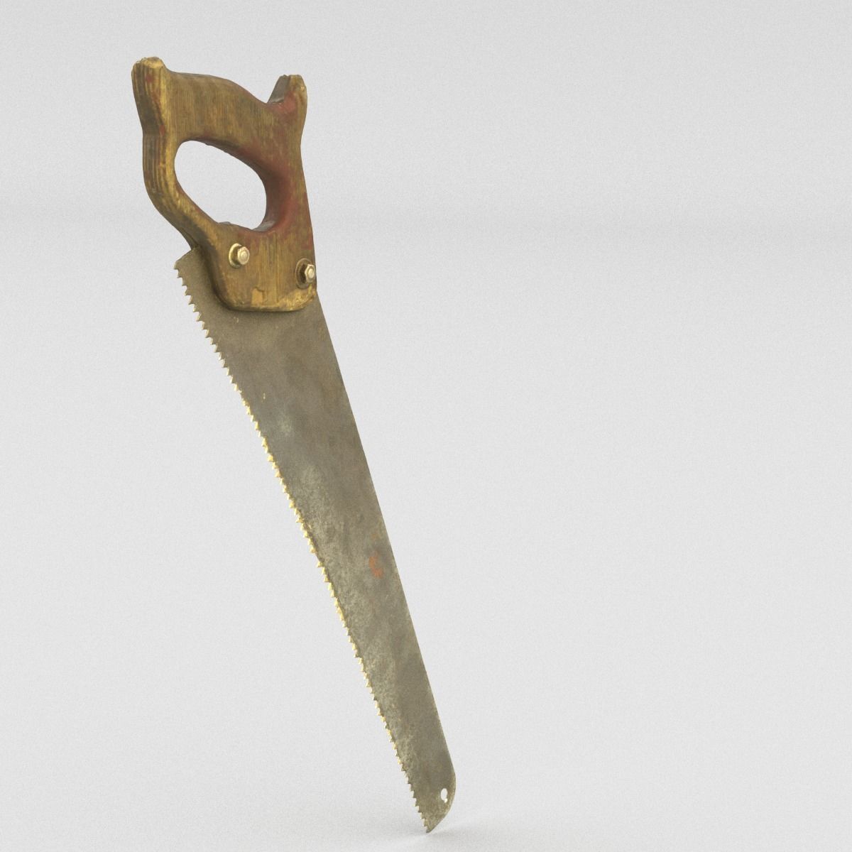 Handsaw High Poly saw blade 3D model_6