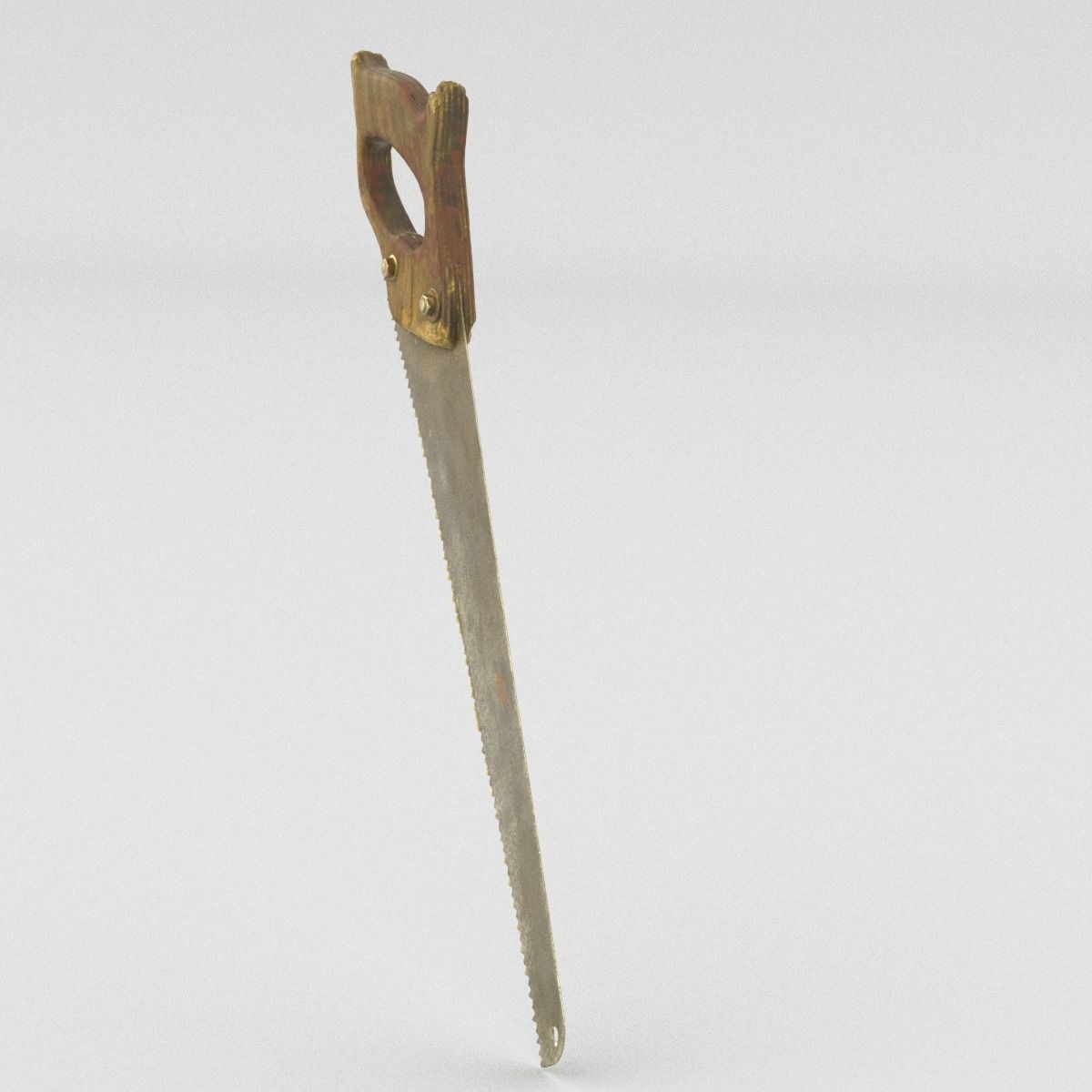 Handsaw High Poly saw blade 3D model_13