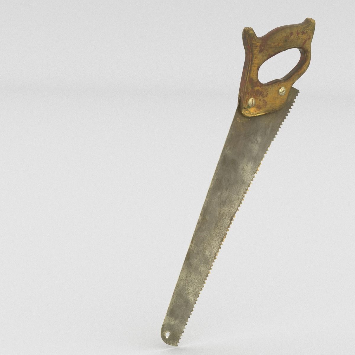 Handsaw High Poly saw blade 3D model_12