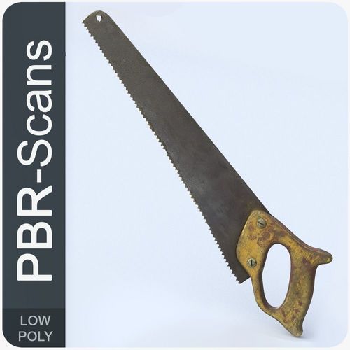 Handsaw Low Poly knife Low-poly 3D model