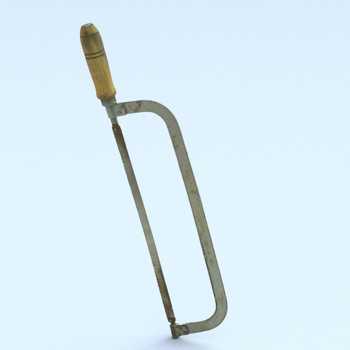 Hacksaw High Poly metal tool 3D model_13