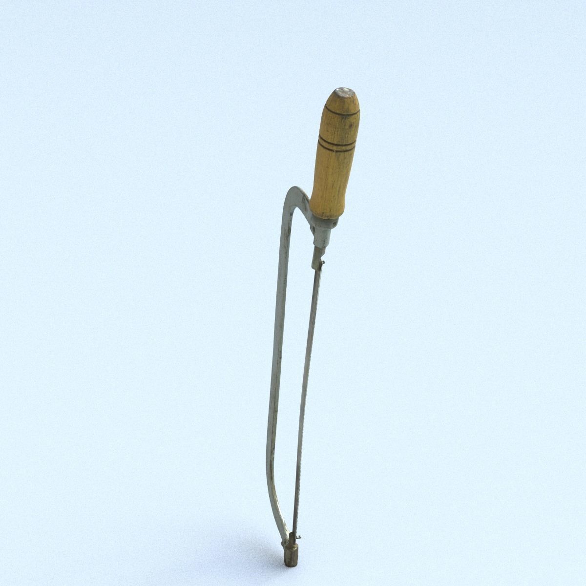 Hacksaw High Poly metal tool 3D model_6