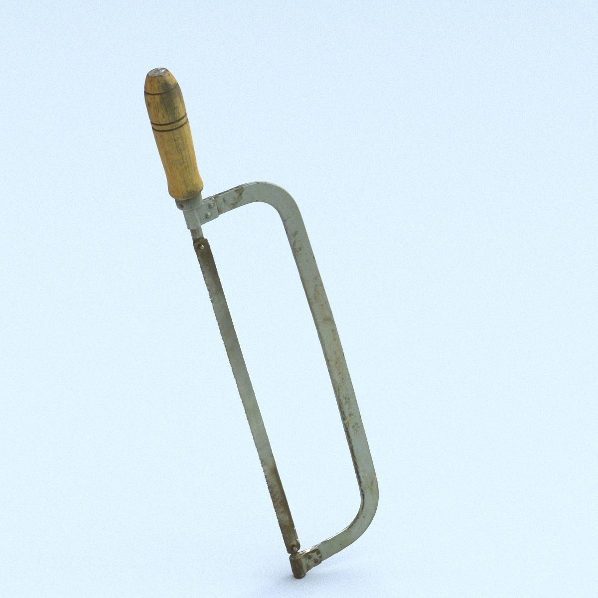 Hacksaw High Poly metal tool 3D model_12