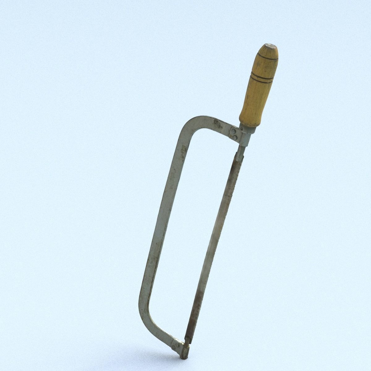 Hacksaw High Poly metal tool 3D model_10