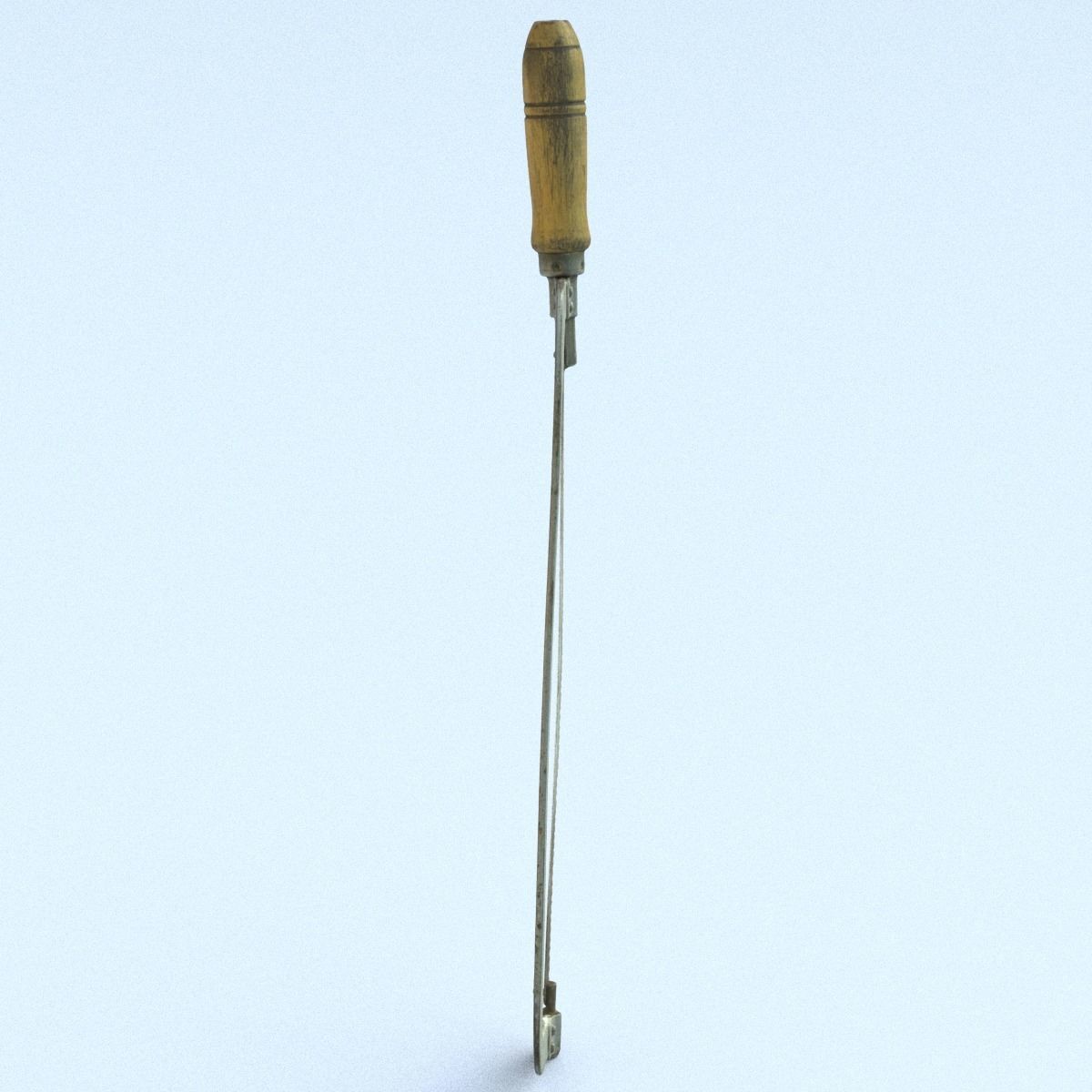 Hacksaw High Poly metal tool 3D model_7