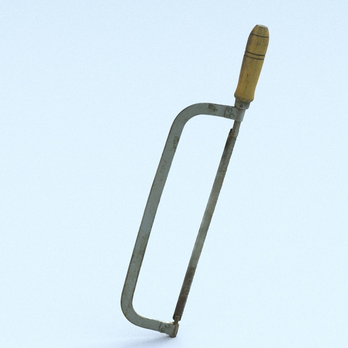 Hacksaw High Poly metal tool 3D model_9