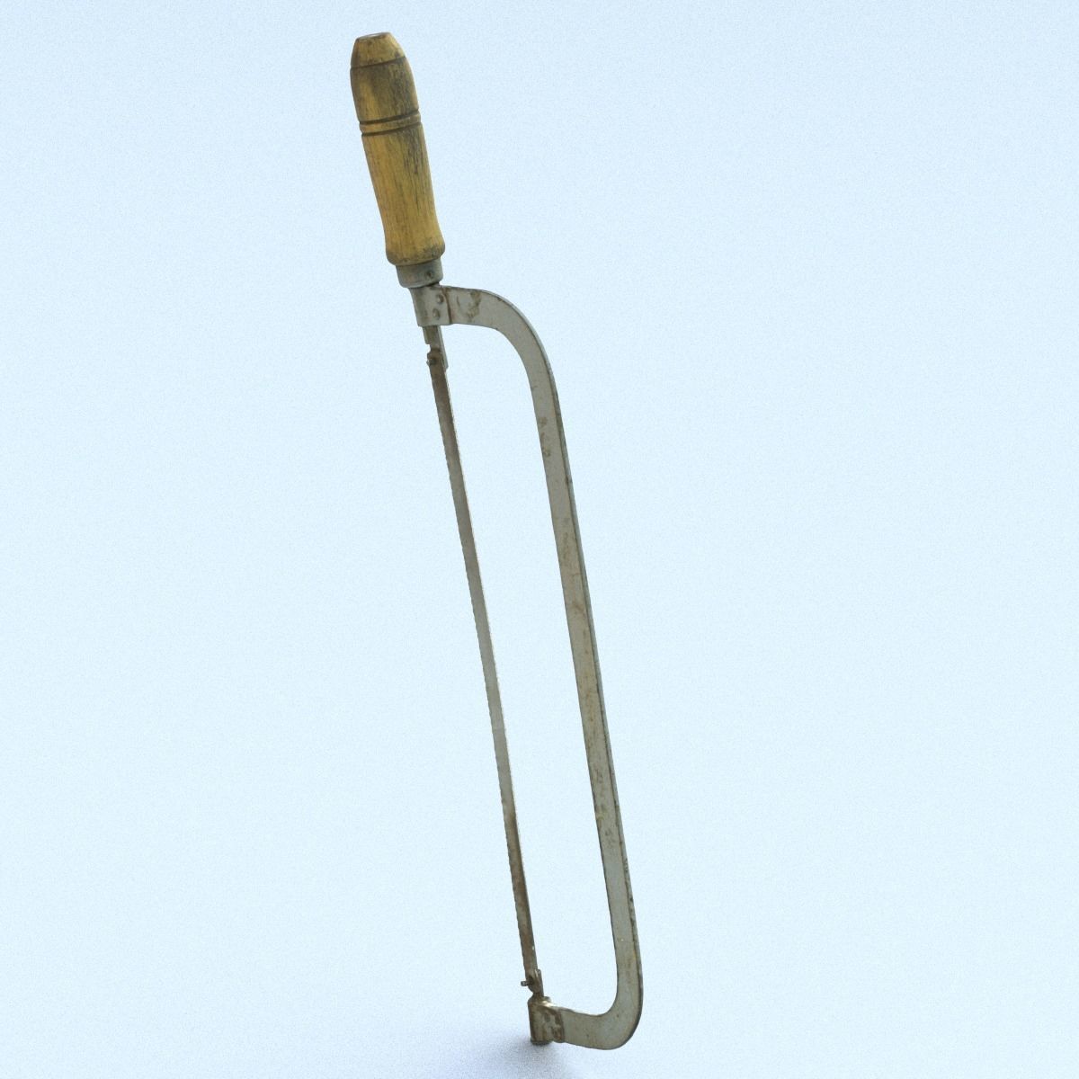 Hacksaw High Poly metal tool 3D model_14