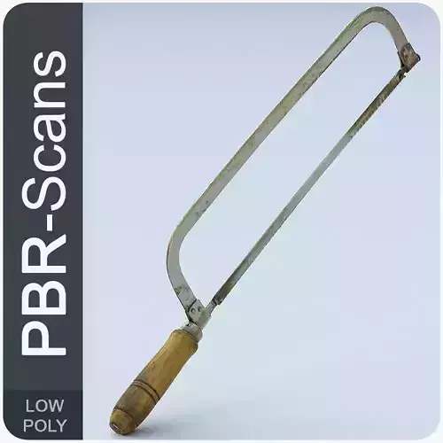 Hacksaw Low Poly fishing hook - fishing hook