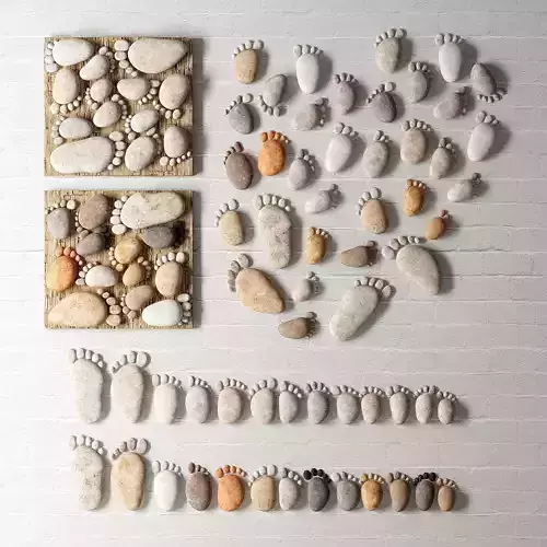 Pebble decorative panel