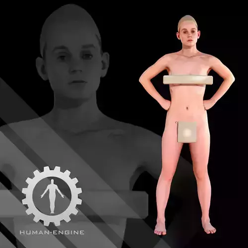 Female Scan - Helga 006 Hands on Hips Pose