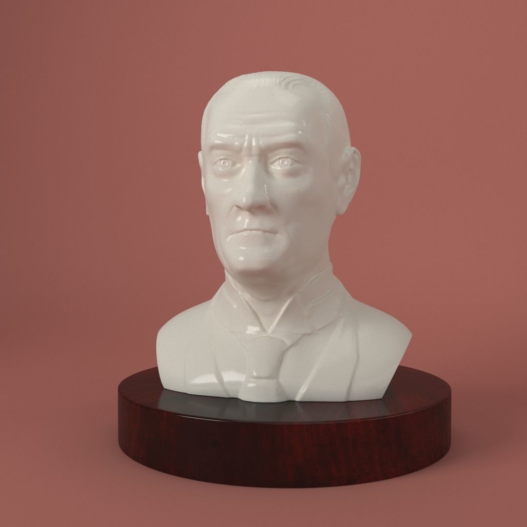 Mustafa Kemal Ataturk 3D print model_1