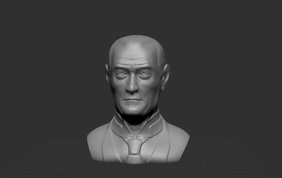 Mustafa Kemal Ataturk 3D print model_4