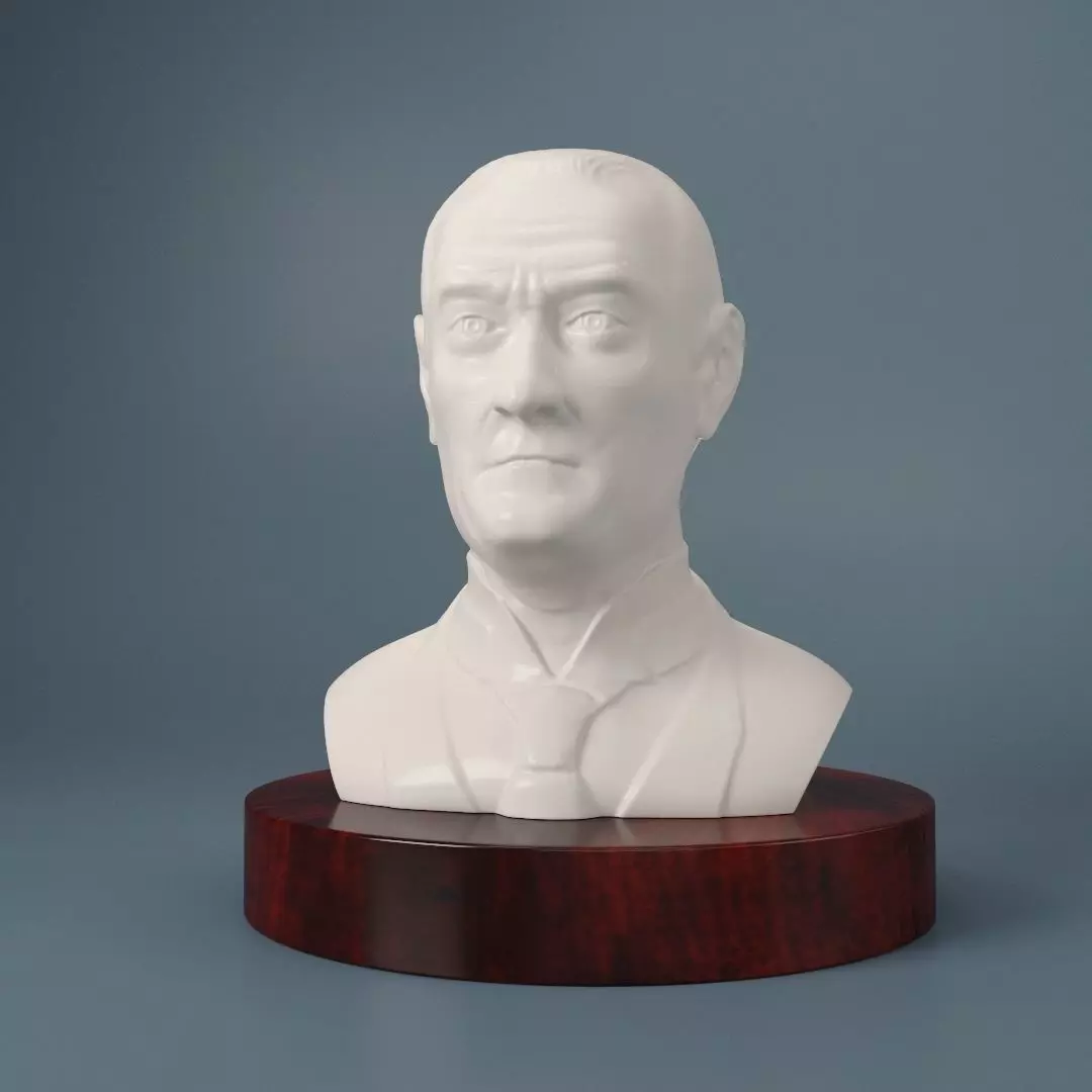 Mustafa Kemal Ataturk 3D print model_0