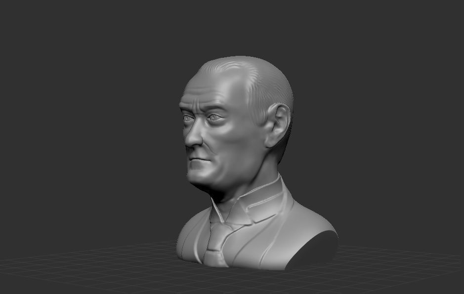 Mustafa Kemal Ataturk 3D print model_6