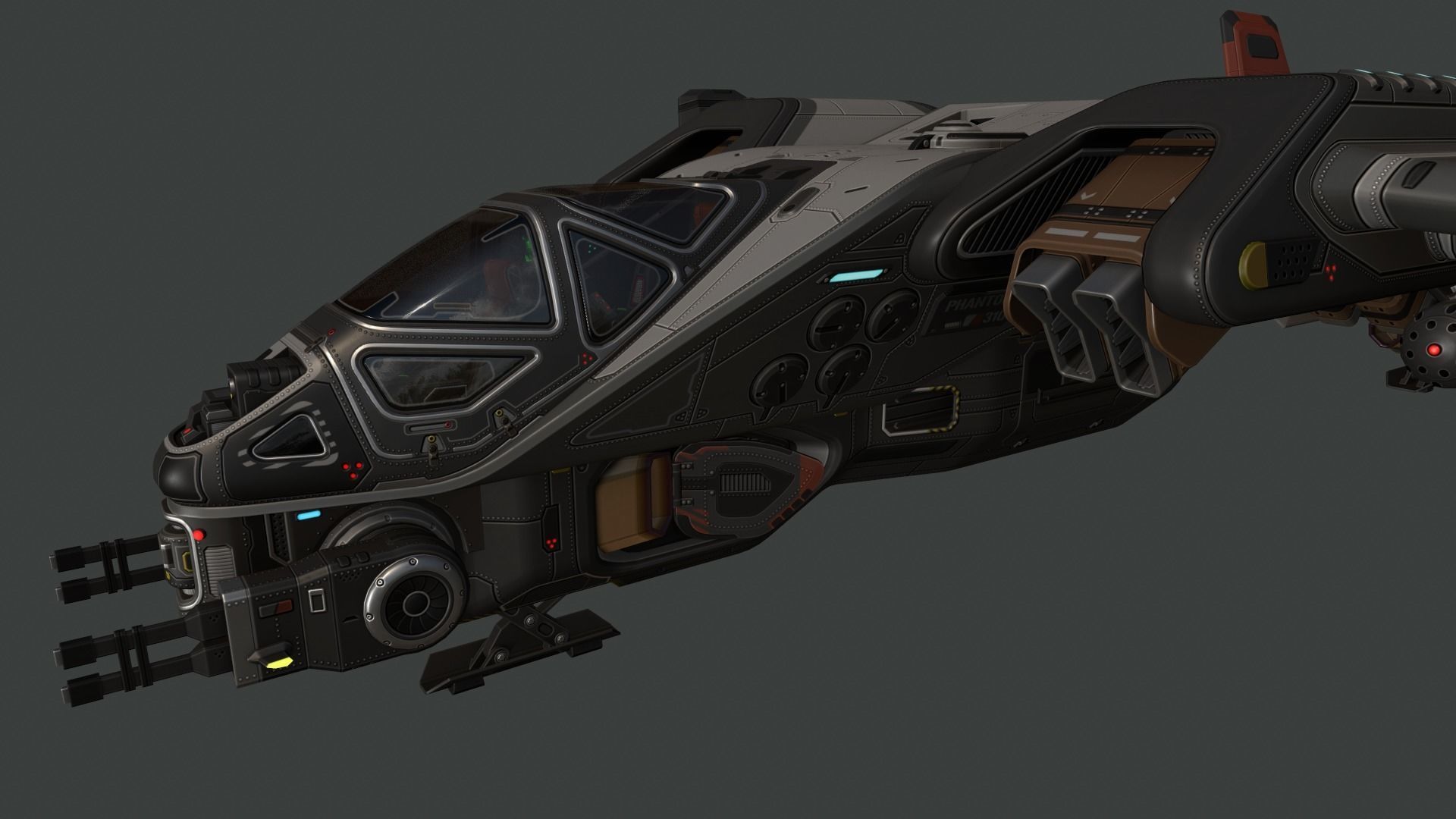 Phantom Aircraft Low-poly 3D model_20