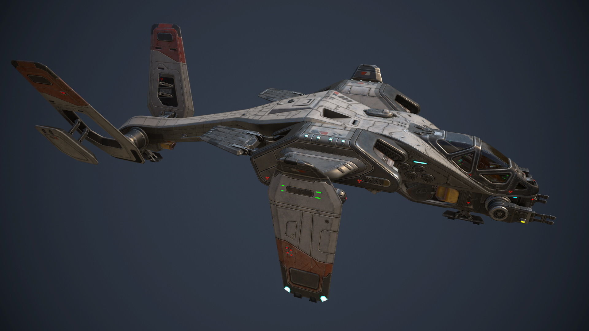 Phantom Aircraft Low-poly 3D model_26