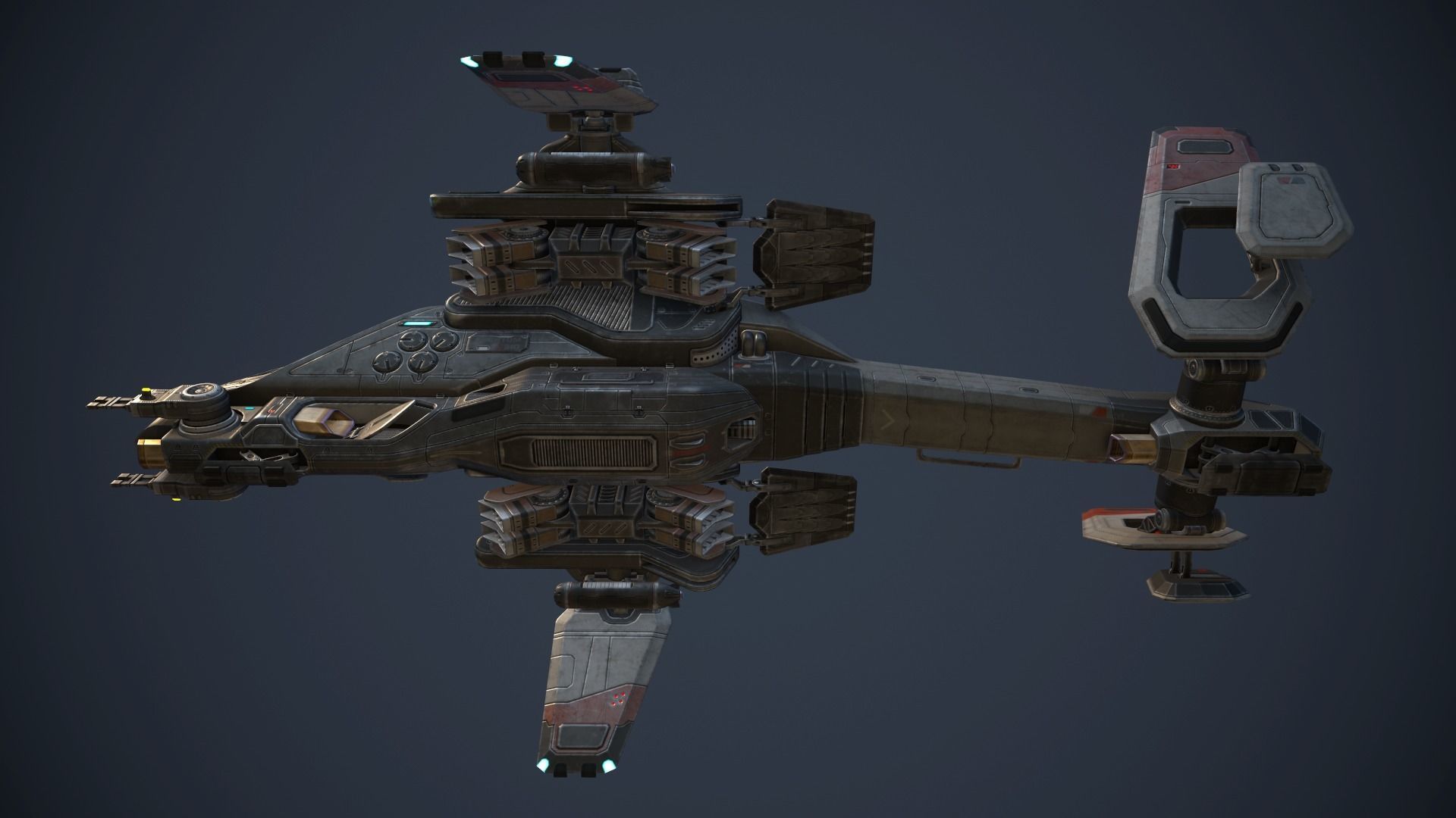 Phantom Aircraft Low-poly 3D model_18