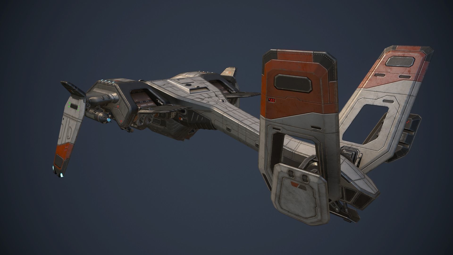 Phantom Aircraft Low-poly 3D model_14