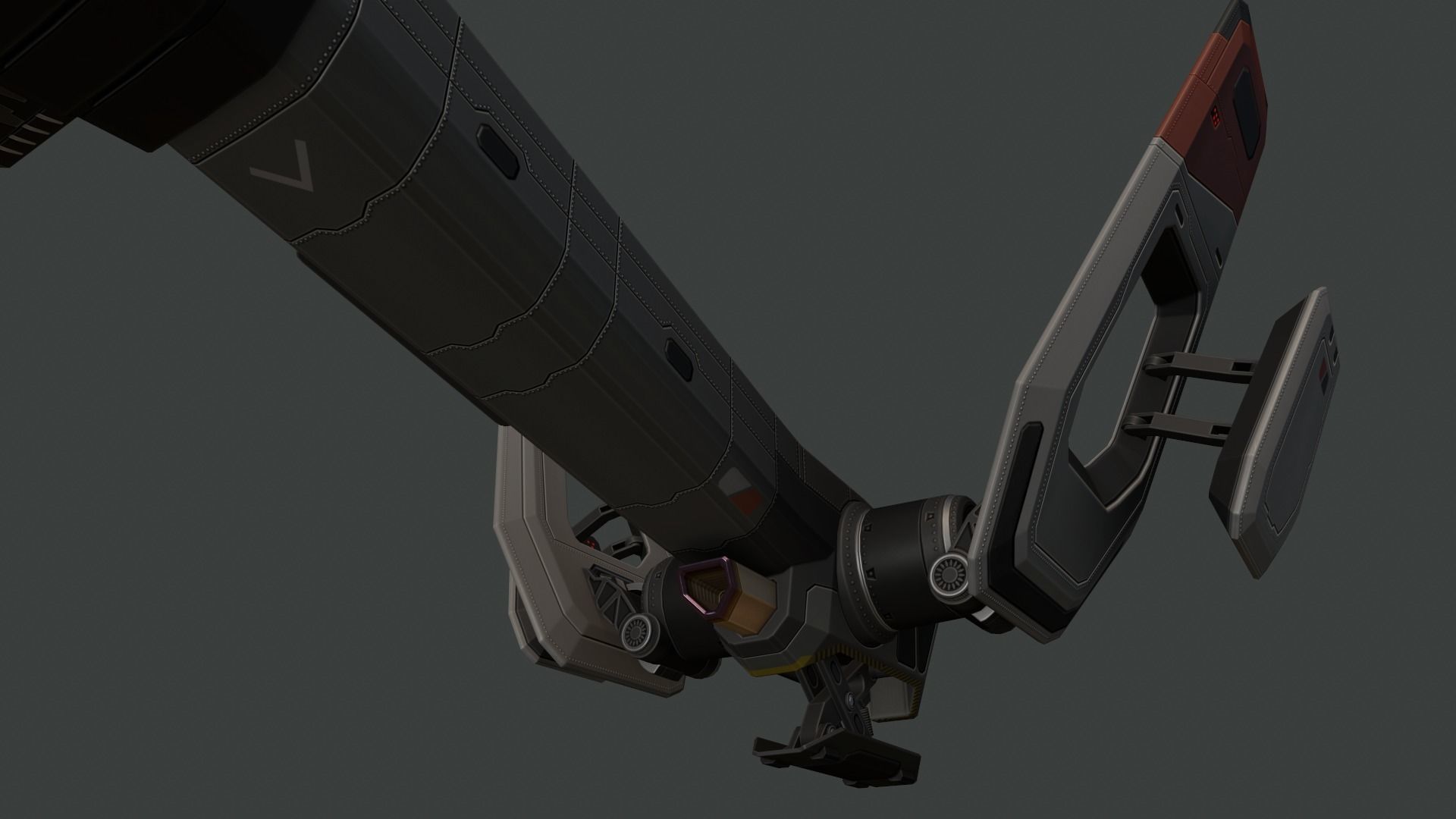 Phantom Aircraft Low-poly 3D model_8