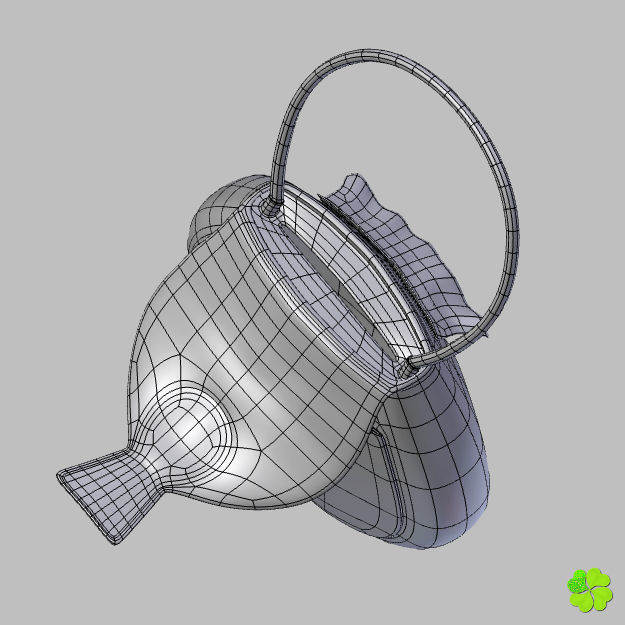 Handbag denim printed rigged low poly Low-poly 3D model_61