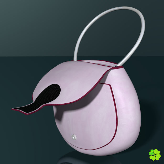 Handbag denim printed rigged low poly Low-poly 3D model_44