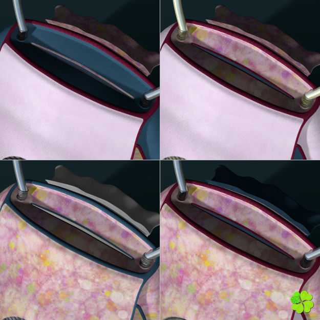 Handbag denim printed rigged low poly Low-poly 3D model_26