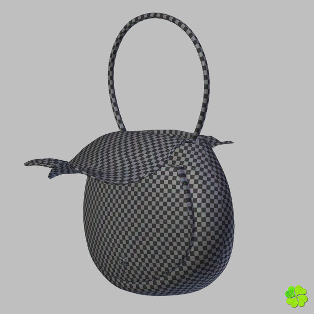 Handbag denim printed rigged low poly Low-poly 3D model_70