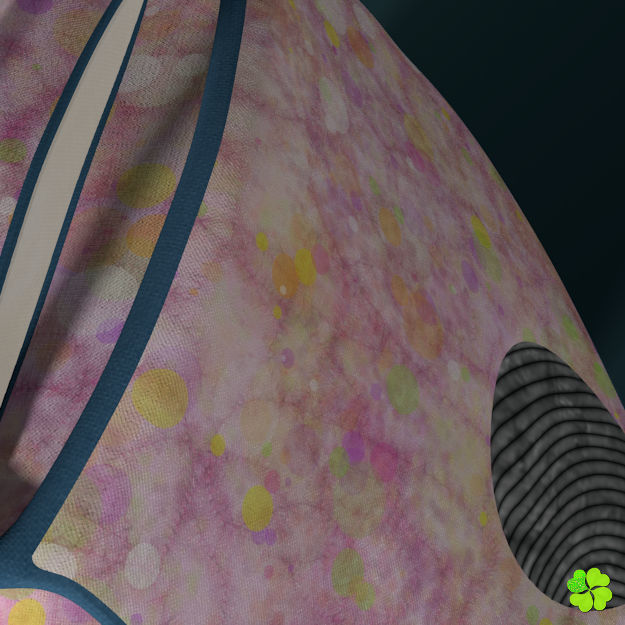 Handbag denim printed rigged low poly Low-poly 3D model_4