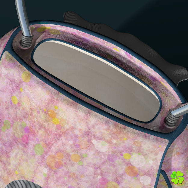 Handbag denim printed rigged low poly Low-poly 3D model_6