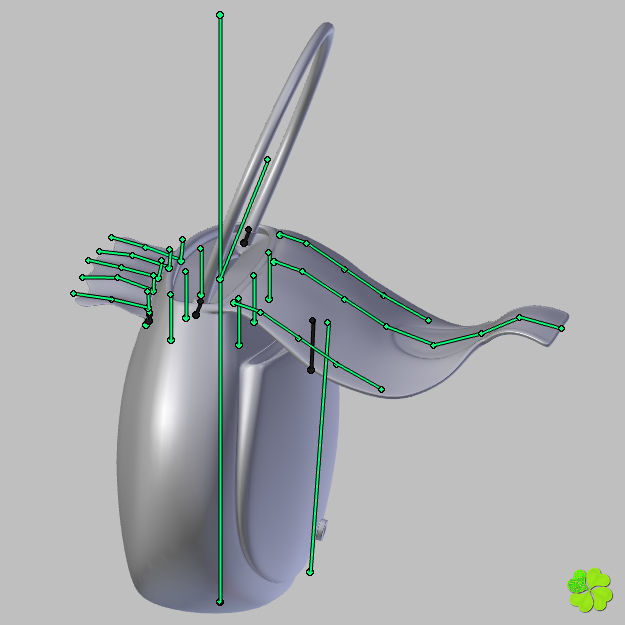 Handbag denim printed rigged low poly Low-poly 3D model_47