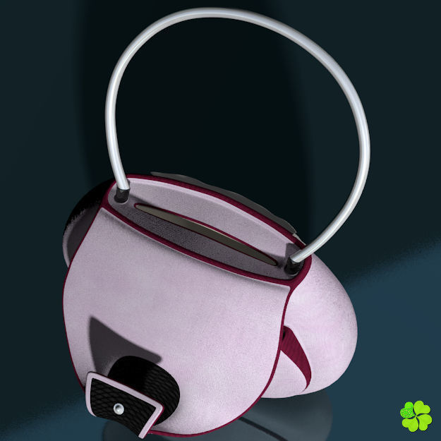 Handbag denim printed rigged low poly Low-poly 3D model_34