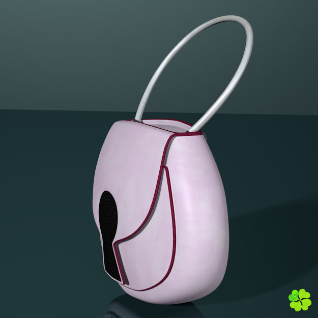 Handbag denim printed rigged low poly Low-poly 3D model_38