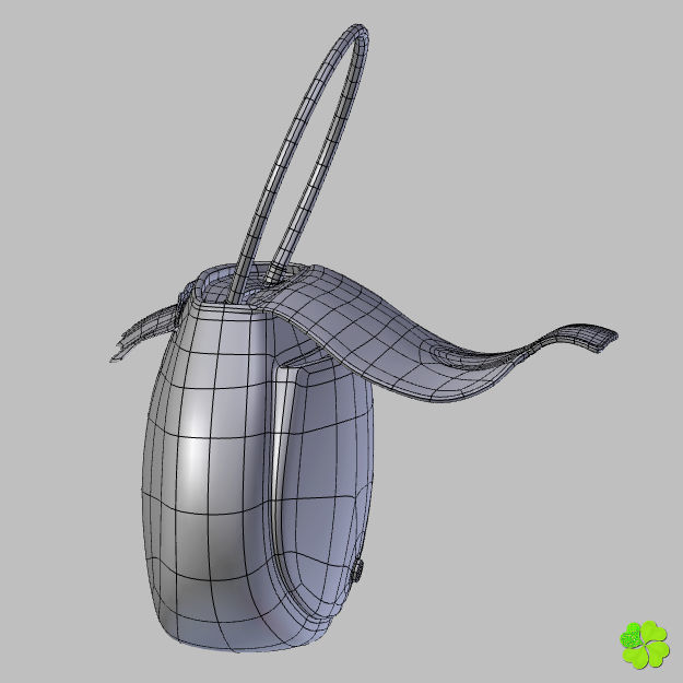 Handbag denim printed rigged low poly Low-poly 3D model_63